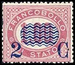 Italy Stamp Scott nr 41 - Francobolli Sassone nº 33 - Click Image to Close