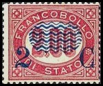 Italy Stamp Scott nr 42 - Francobolli Sassone nº 34 - Click Image to Close