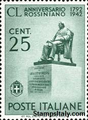 Italy Stamp Scott nr 423 - Francobolli Sassone nº 466 - Click Image to Close