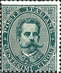 Italy Stamp Scott nr 45 - Francobolli Sassone nº 37 - Click Image to Close