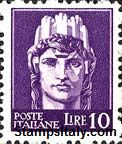 Italy Stamp Scott nr 452C - Francobolli Sassone nº 542 - Click Image to Close