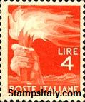 Italy Stamp Scott nr 471A - Francobolli Sassone nº 554