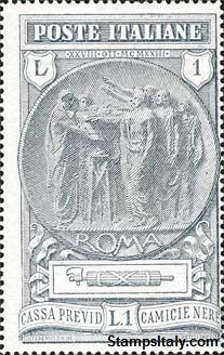 Italy Stamp Scott nr B19 - Francobolli Sassone nº 149 - Click Image to Close