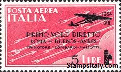 Italy Stamp Scott nr C54 - Francobolli Sassone nº A58 - Click Image to Close