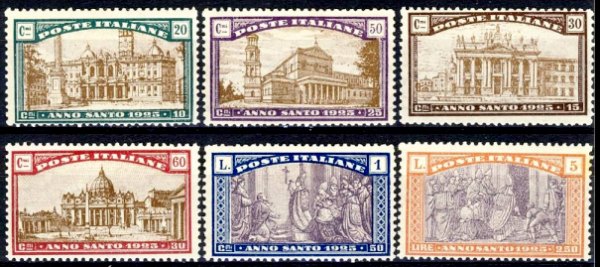 Italy Stamp Scott nr B20/B25 - Francobolli Sassone nº 169/174 - Click Image to Close