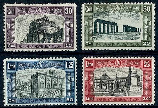 Italy Stamp Scott nr B30/B33 - Francobolli Sassone nº 220/223