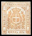 Modena Stamp Scott nr 14 - Francobollo Modena Sassone nº 18