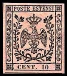 Modena Stamp Scott nr 2 - Francobollo Modena Sassone nº 2 - Click Image to Close