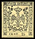 Modena Stamp Scott nr 4 - Francobollo Modena Sassone nº 4