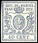 Parma Stamp Scott nr 11 - Francobollo Parma Sassone nº 11 - Click Image to Close
