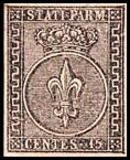 Parma Stamp Scott nr 3 - Francobollo Parma Sassone nº 3