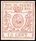Parma Stamp Scott nr 9 - Francobollo Parma Sassone nº 9