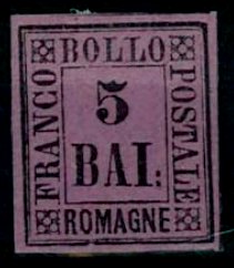 Romagna Stamp Scott nr 6 - Francobollo Romange Sassone nº 6