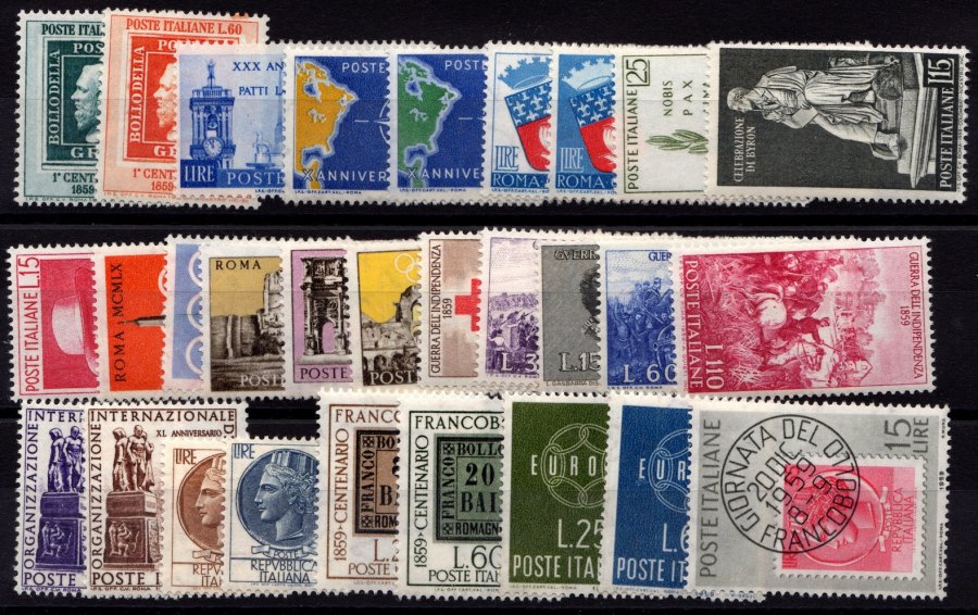 Italy Full Year 1959 - Italia Annata Completa 1959