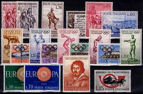 Italy Full Year 1960 - Italia Annata Completa 1960 - Click Image to Close