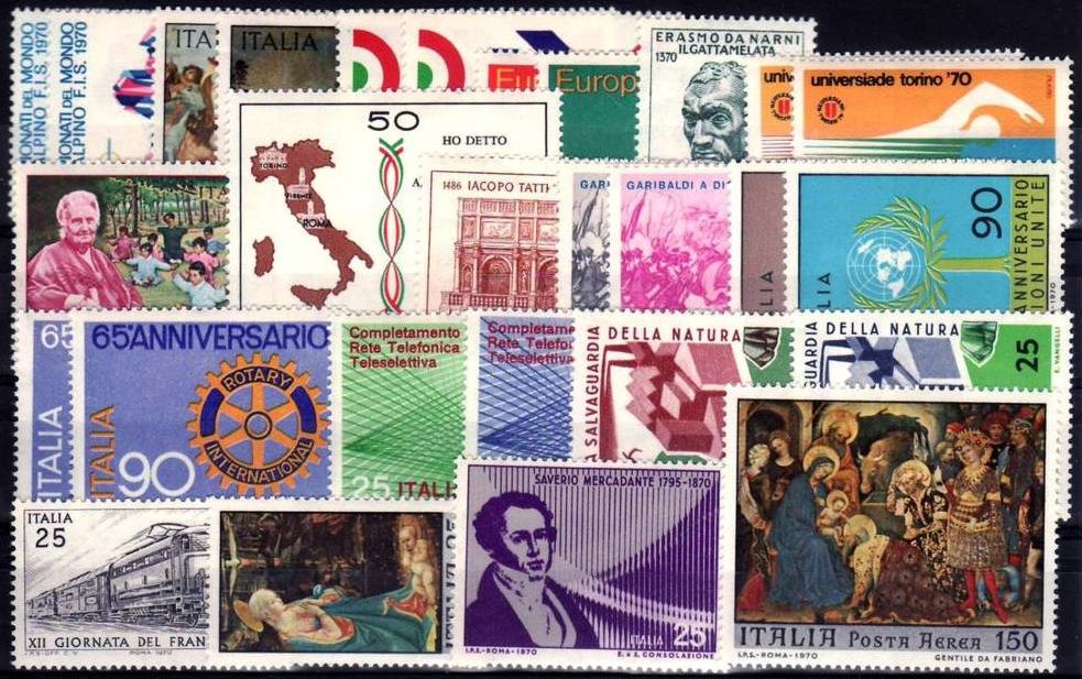 Italy Full Year 1970 - Italia Annata Completa 1970