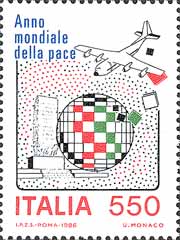 Italy Stamp Scott nr 1699 - Francobolli Sassone nº 1789 - Click Image to Close