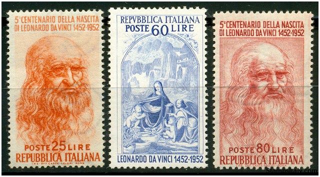 Italy Stamp Scott nr 601/601B - Francobolli Sassone nº 686/688 - Click Image to Close