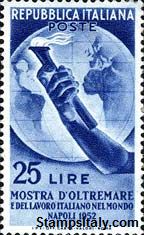 Italy Stamp Scott nr 604 - Francobolli Sassone nº 691 - Click Image to Close