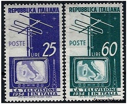 Italy Stamp Scott nr 649/650 - Francobolli Sassone nº 735/736 - Click Image to Close
