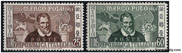 Italy Stamp Scott nr 655/656 - Francobolli Sassone nº 741/742 - Click Image to Close