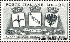 Italy Stamp Scott nr 756 - Francobolli Sassone nº 844 - Click Image to Close