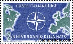 Italy Stamp Scott nr 767 - Francobolli Sassone nº 855 - Click Image to Close
