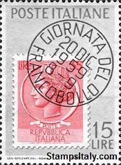 Italy Stamp Scott nr 793 - Francobolli Sassone nº 879 - Click Image to Close