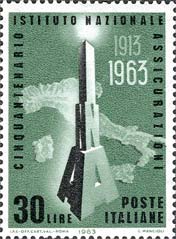 Italy Stamp Scott nr 874 - Francobolli Sassone nº 961 - Click Image to Close