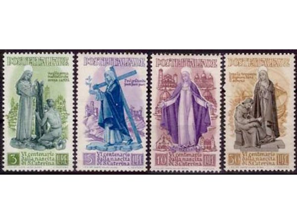 Italy Stamp Scott nr 489/492 - Francobolli Sassone nº 574/577 - Click Image to Close