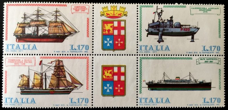 Italy Stamp Scott nr 1276a - Francobolli Sassone nº 1382/5 - Click Image to Close