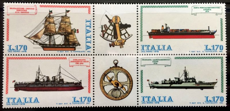 Italy Stamp Scott nr 1326a - Francobolli Sassone nº 1412/5 - Click Image to Close