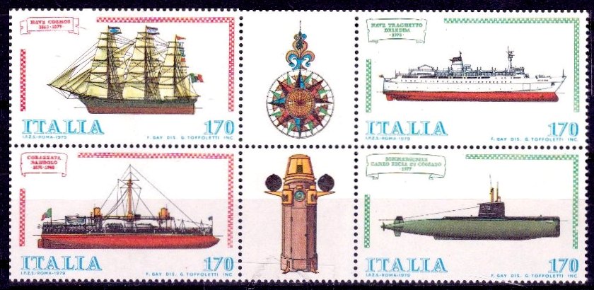 Italy Stamp Scott nr 1385a - Francobolli Sassone nº 1476/9 - Click Image to Close