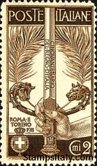 Italy Stamp Scott nr 119 - Francobolli Sassone nº 92 - Click Image to Close