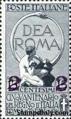 Italy Stamp Scott nr 128 - Francobolli Sassone nº 101 - Click Image to Close