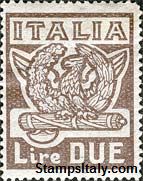 Italy Stamp Scott nr 163 - Francobolli Sassone nº 145 - Click Image to Close