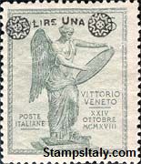 Italy Stamp Scott nr 171 - Francobolli Sassone nº 158 - Click Image to Close