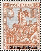 Italy Stamp Scott nr 204 - Francobolli Sassone nº 233 - Click Image to Close