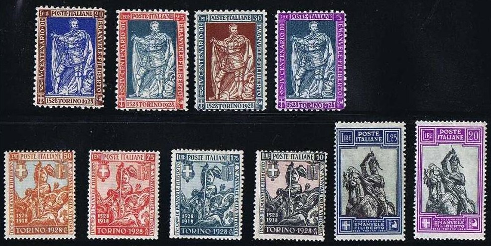 Italy Stamp Scott nr 201/210 - Francobolli Sassone nº 226/238 - Click Image to Close