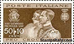 Italy Stamp Scott nr 240 - Francobolli Sassone nº 270 - Click Image to Close