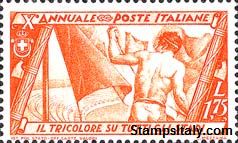 Italy Stamp Scott nr 302 - Francobolli Sassone nº 337 - Click Image to Close