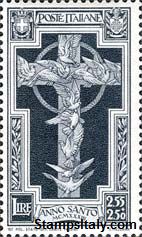 Italy Stamp Scott nr 314 - Francobolli Sassone nº 349 - Click Image to Close
