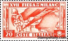 Italy Stamp Scott nr 355 - Francobolli Sassone nº 394 - Click Image to Close