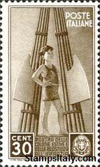 Italy Stamp Scott nr 370 - Francobolli Sassone nº 409 - Click Image to Close