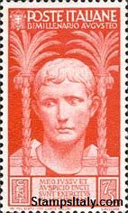 Italy Stamp Scott nr 383 - Francobolli Sassone nº 422 - Click Image to Close