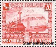 Italy Stamp Scott nr 410 - Francobolli Sassone nº 449 - Click Image to Close