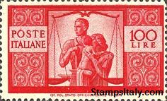 Italy Stamp Scott nr 477 - Francobolli Sassone nº 565 - Click Image to Close