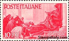 Italy Stamp Scott nr 483 - Francobolli Sassone nº 571 - Click Image to Close