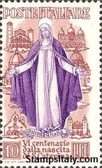 Italy Stamp Scott nr 491 - Francobolli Sassone nº 576 - Click Image to Close