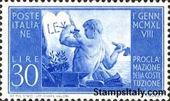 Italy Stamp Scott nr 494 - Francobolli Sassone nº 579 - Click Image to Close